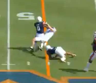 WATCH: Auburn Showed Sean Clifford What SEC Football Is All About By Absolutely Murdering Him