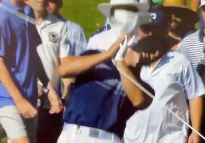 RIP To Bryson Dechambeau Who Just Lost A Battle With A Piece Of Twine On The LIV Tour