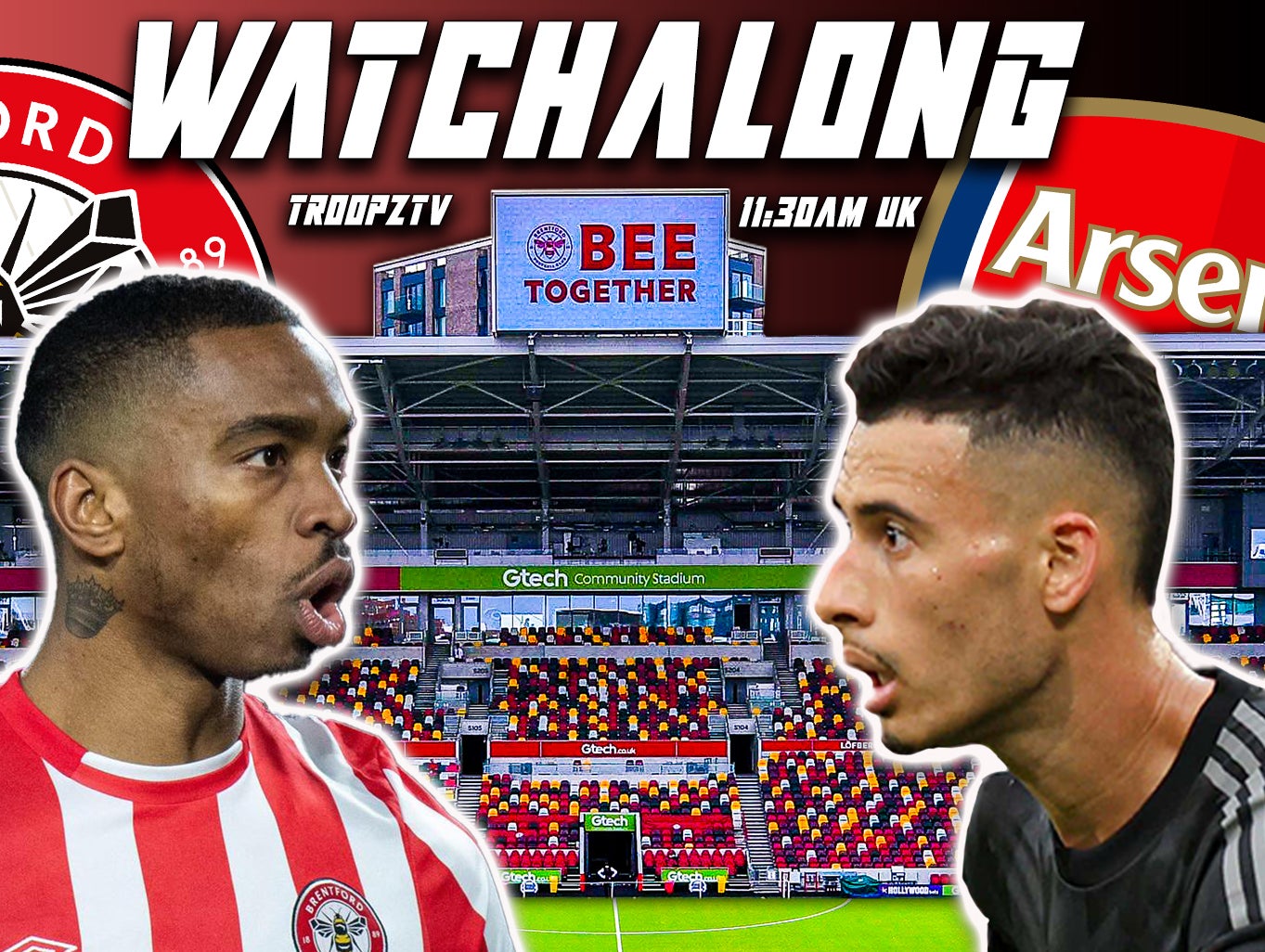 BRENTFORD VS ARSENAL | LIVE WATCHALONG W/ TROOPZ AND ZAH