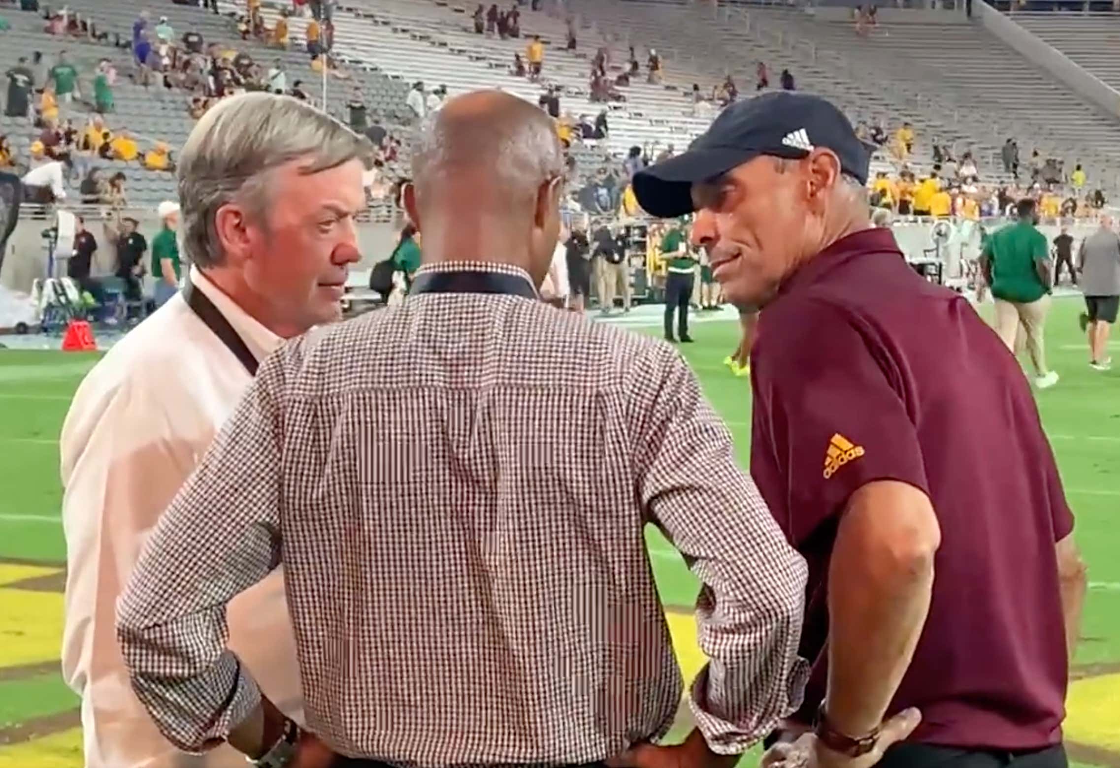 WATCH: It Sure Looks Like Herm Edwards Was Fired on the Field Saturday Night