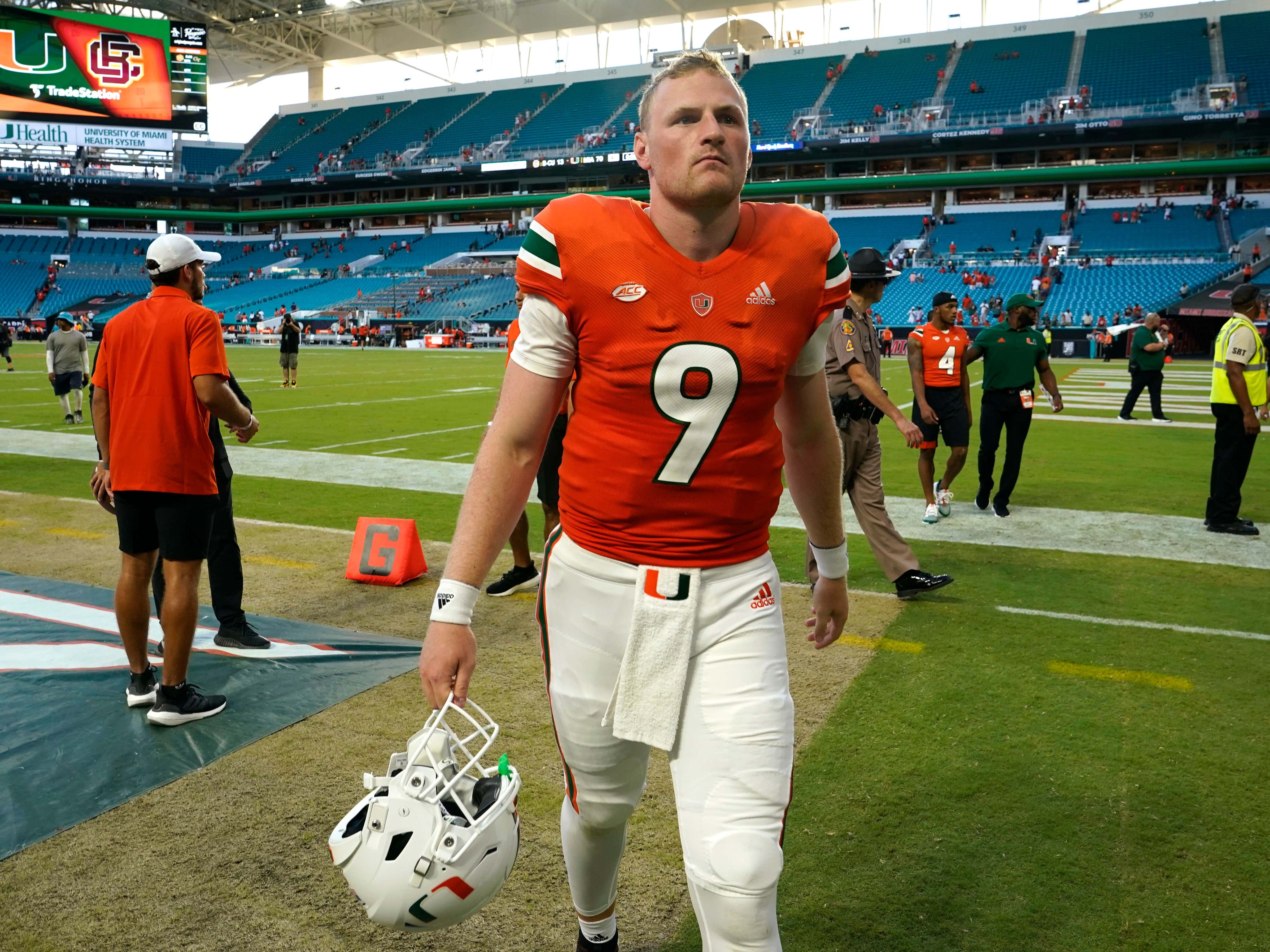 Miami QB Tyler Van Dyke Says He Prefers Playing Road Games Because the