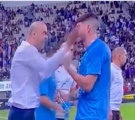Coaching 101: Israel's U-21 Manager Uses A Break To Slap His Own Player For Not Listening To Him