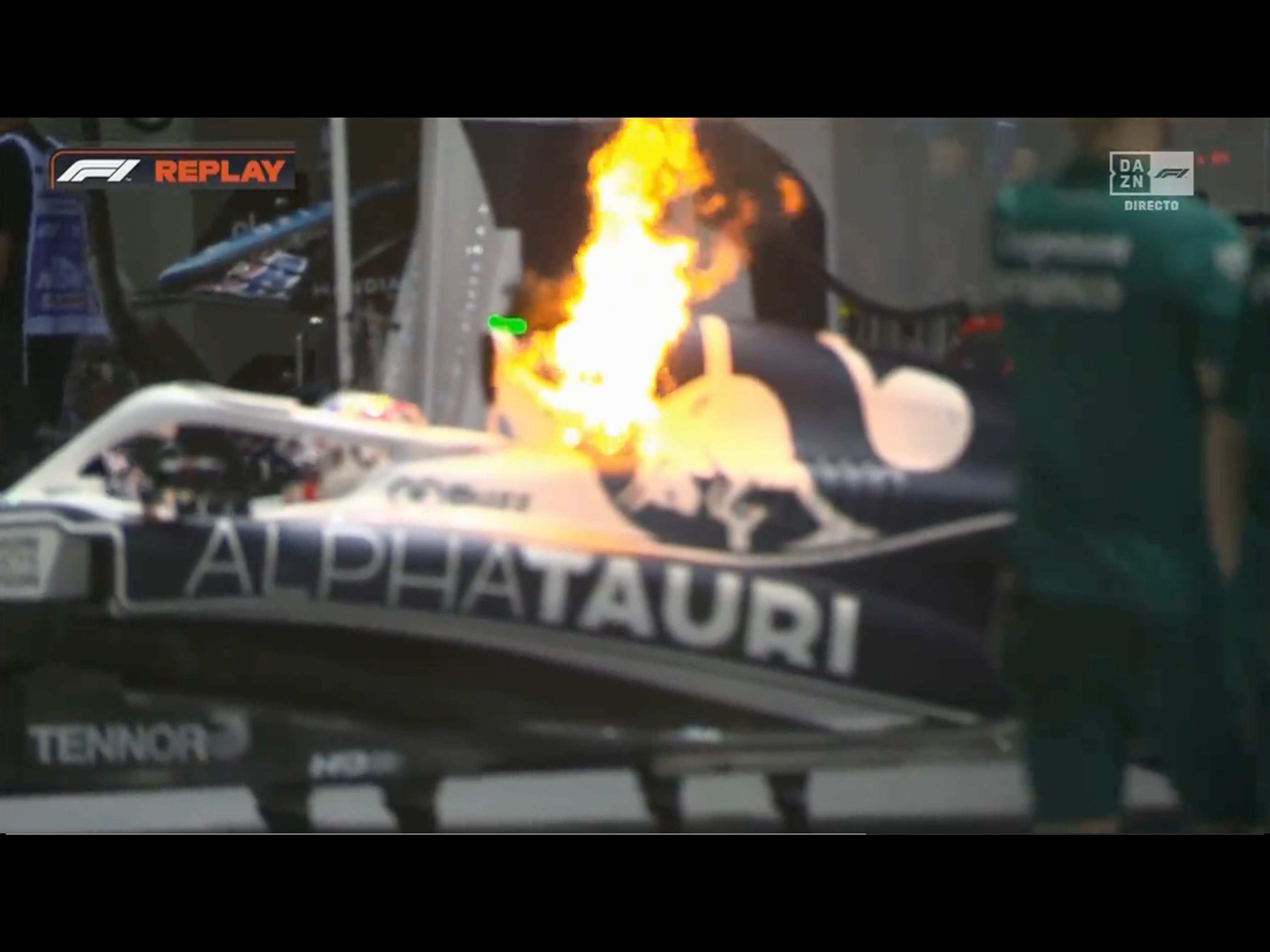 Holy Fuck: Terrifying Scenes In F1 As Pierre Gasly's Car Went On Fire Out Of Nowhere
