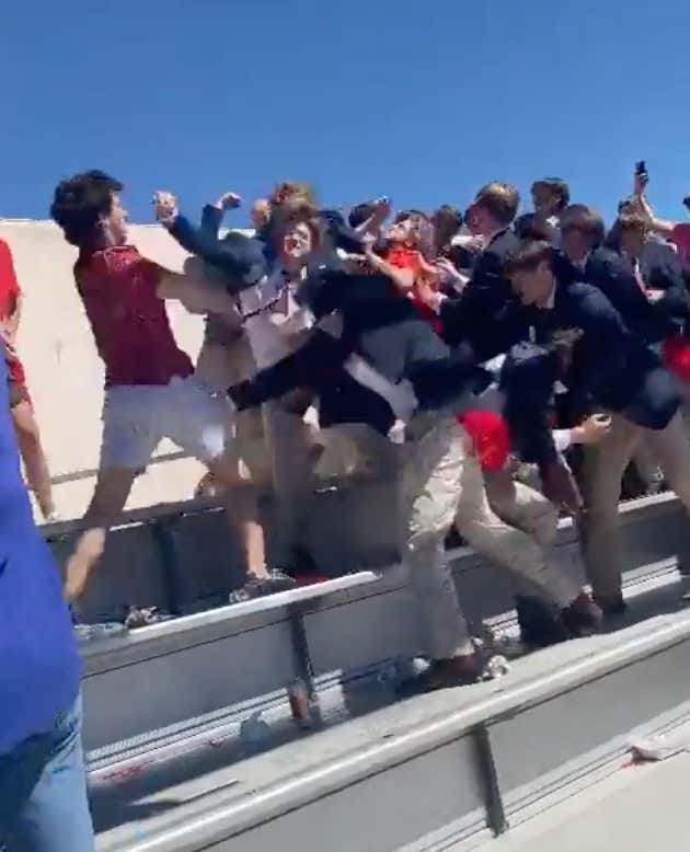 WATCH: Ole Miss Frat Factions Break Into An All-Out Brawl