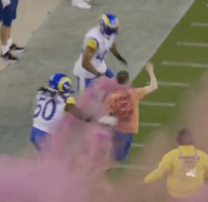 Some Asshole Ran Onto The Field During MNF And Luckily We All Got To See Bobby Wagner Lay Him Out