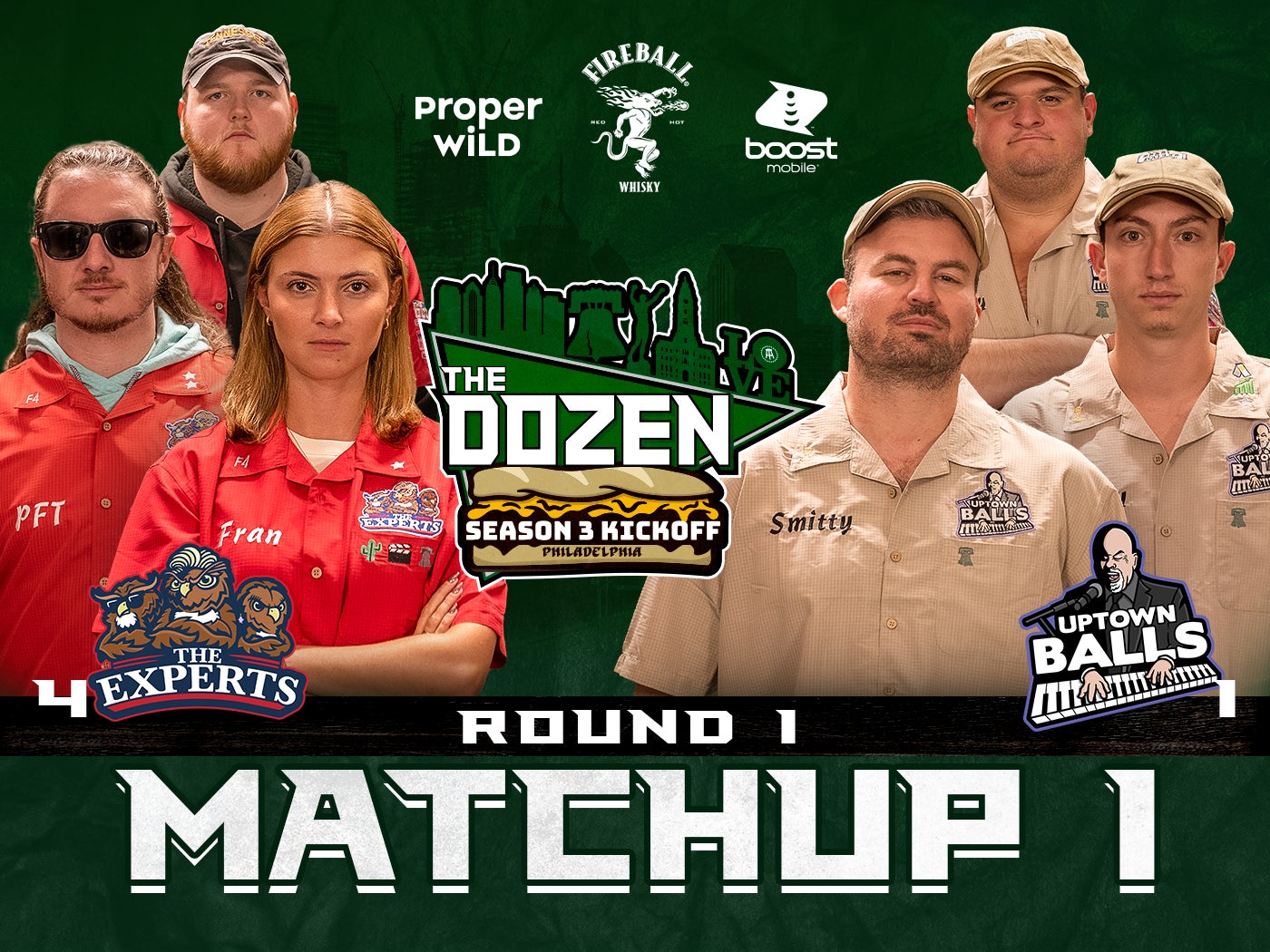 Championship Rematch In Front Of Wild Crowd (The Dozen Season 3 Kickoff from Philly, Matchup 1)