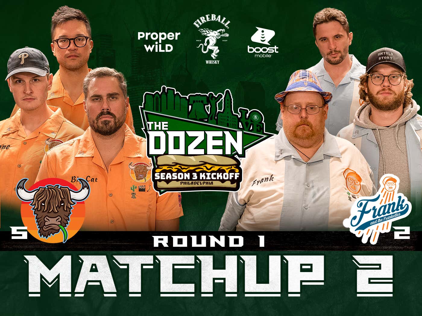 2Frank & the Frankettes vs. 5The Yak (The Dozen Season 3 Kickoff from