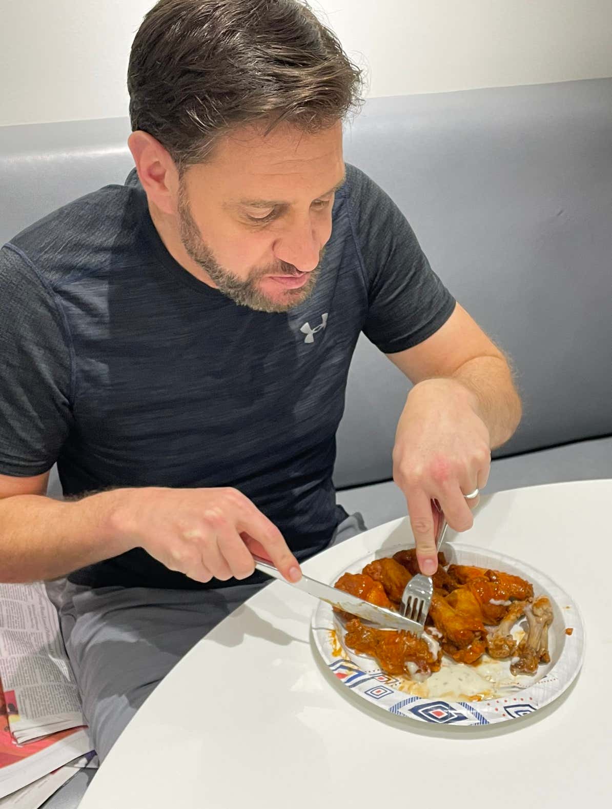 Insanity: Mike Greenberg Says That He Eats All Foods With A Knife And Fork, Including Chicken Wings