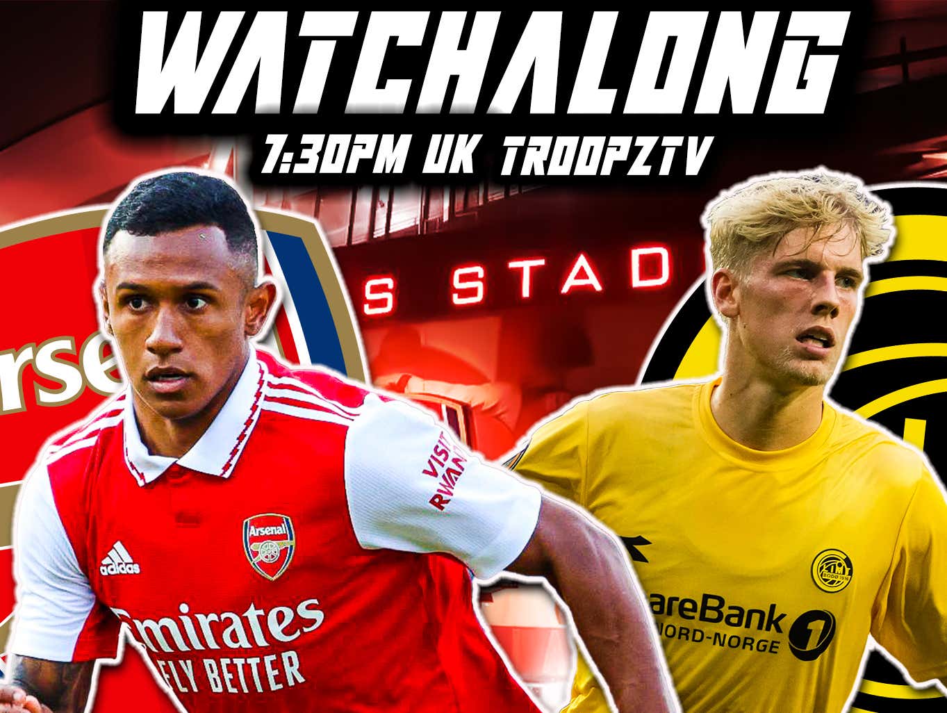 ARSENAL VS BODO/GLIMT LIVE WATCHALONG W/ TROOPZ AND ZAH Barstool Sports