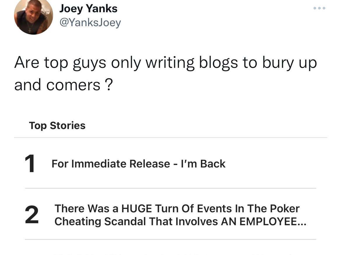 Addressing The Vicious Attacks By “Joey Yanks” Who Claims I’m Blogging