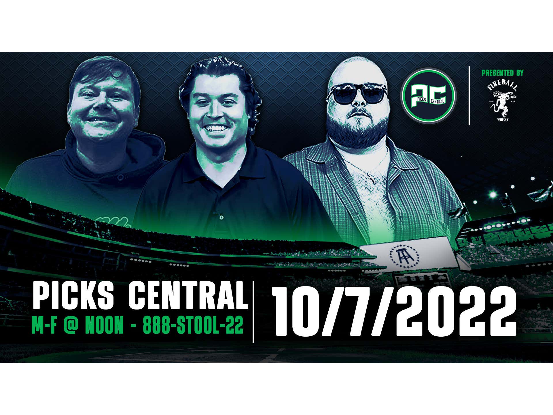 Barstool Sports Picks Central Friday, October 7th, 2022 Presented by