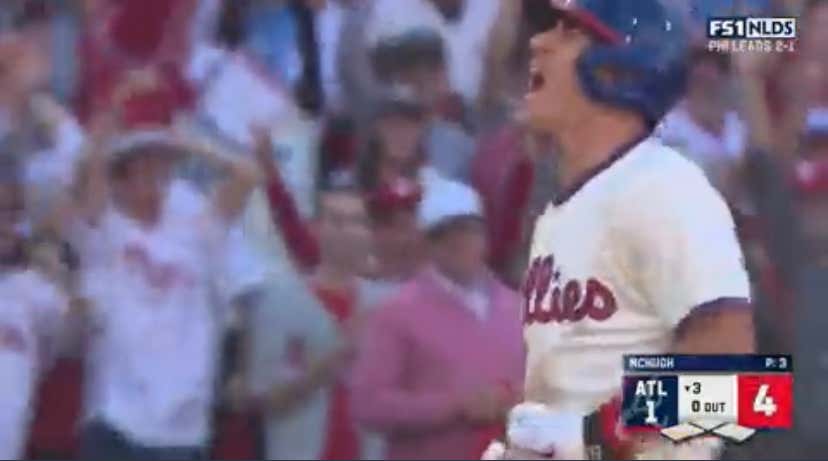 JT Realmuto Is All Heart, Hustle, And Balls. Crushes Inside The Park Playoff Dinger