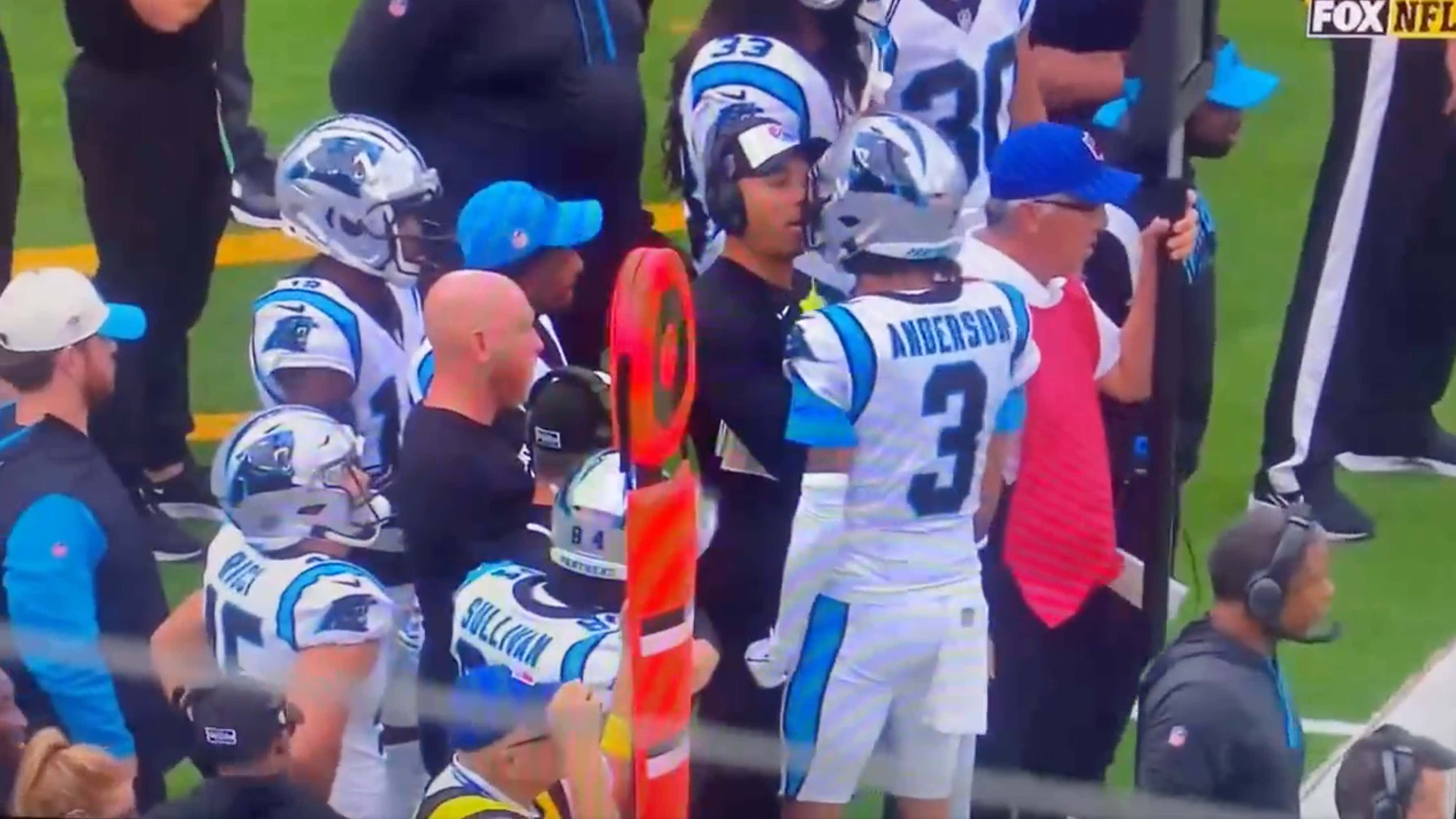 Robbie Anderson Got Sent Off The Field After Getting In WR Coach Joe Dailey's Face