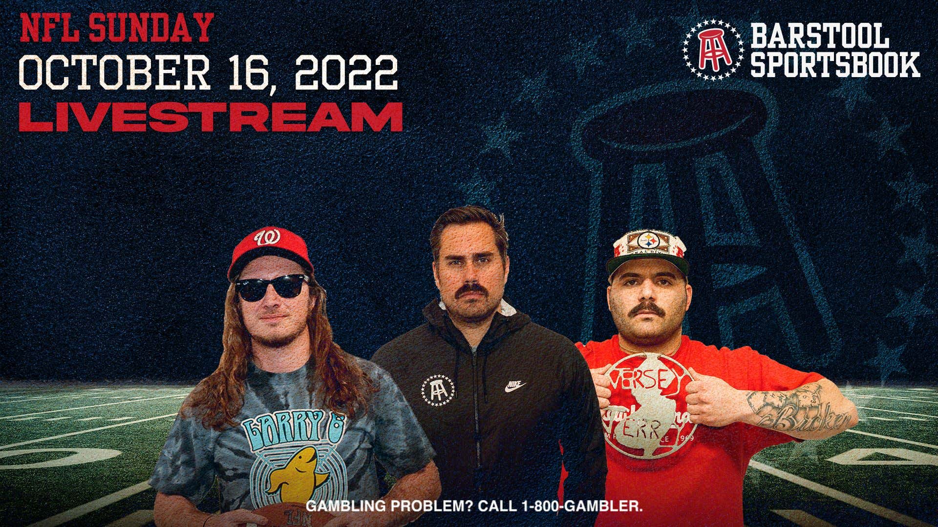 LIVE with the Barstool Crew from the Gambling Cave for Week 6 of the