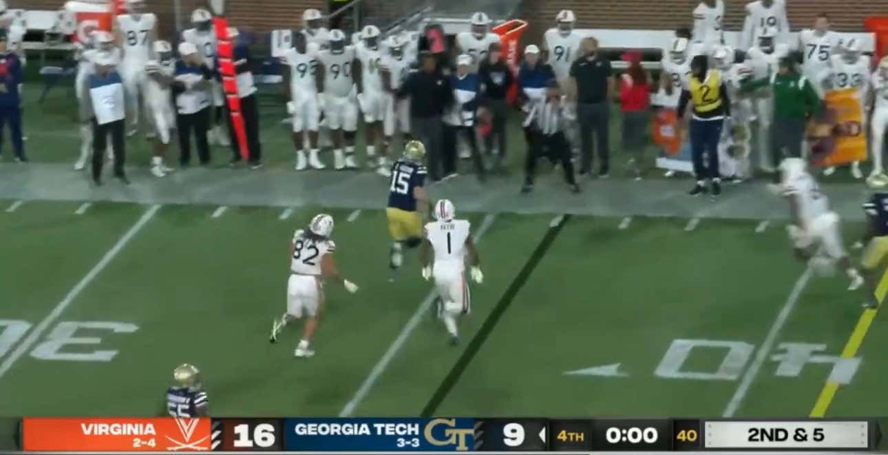 Georgia Tech’s Backup QB Opted To Run Out Of Bounds On The Final Play Of The Game Instead Of Attempting A Hail Mary