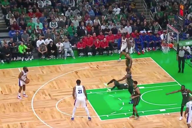 The Shaqtin-A-Fool Video Of The James Harden Shimmy Airball Deserves Every TV Award Known To Man