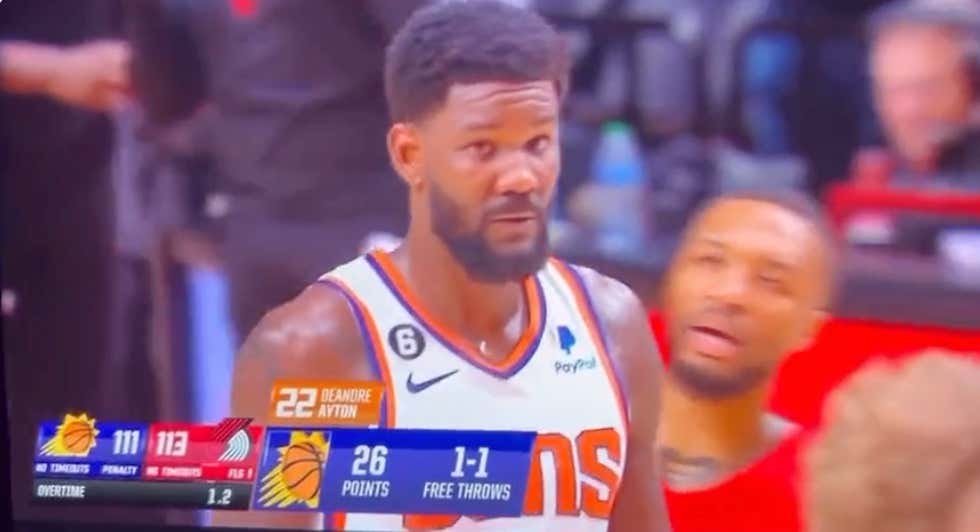 Damian Lillard Used Mental Warfare To Ice DeAndre Ayton Before Ayton Attempted Game-Tying Free Throws With One Second Left
