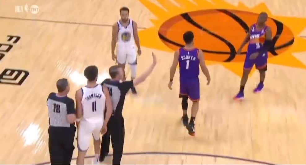 Klay Thompson Not Being Suspended For Unleashing A Forearm Shiver Into The Back Of An Official Is The Latest Example Of The NBA's Hypocrisy