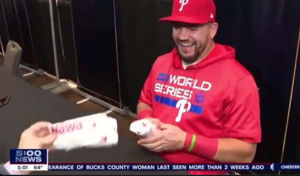 Sources Confirm Kyle Schwarber Is A Big Time Wawa Guy. Source? Kyle Schwarber