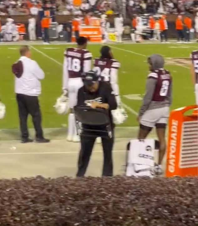 Mike Leach Got Rid Of Mississippi State’s Chairs On The Sideline After The Bulldogs Blew A 21-Point Lead