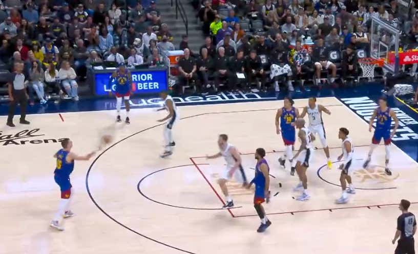 Nikola Jokic Unleashed What Is Perhaps The Most Insane And Mind-Bending Dime Of The Early NBA Season
