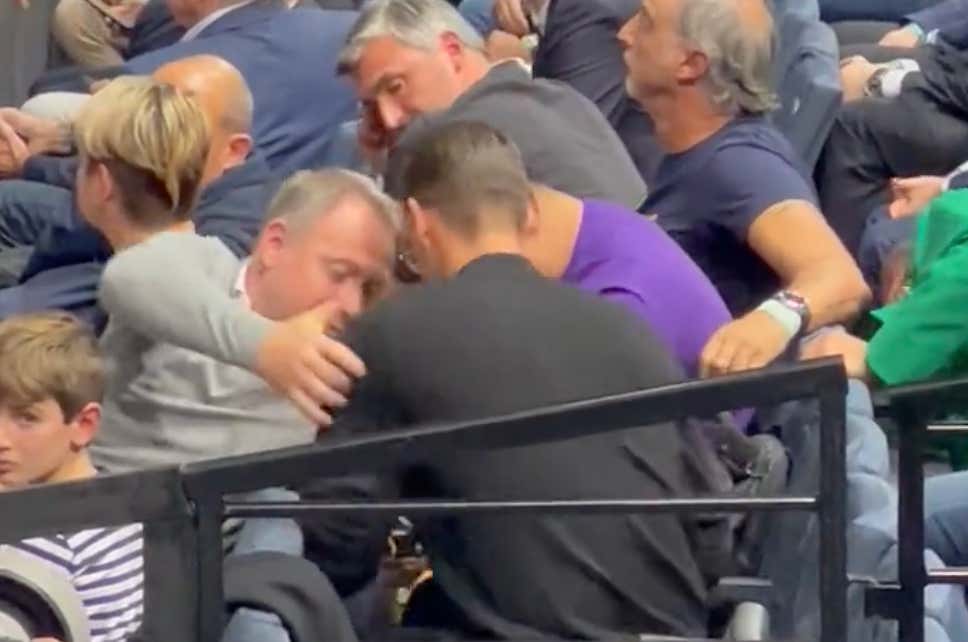 Novak Djokovic's Team Could Not Look More Suspicious If They Wanted To While Making Him a Secret Drink In The Middle Of A Match This Past Weekend