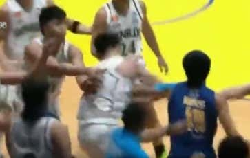 A Crazy NCAA Basketball Fight Broke Out In The Philippines With A Player Sucker Punching Everyone He Saw