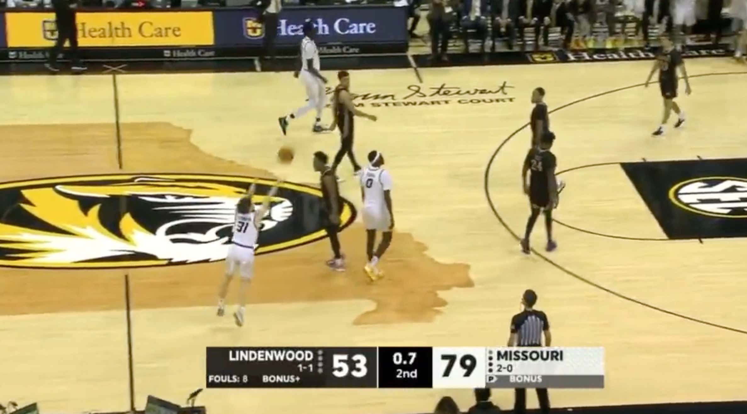 A Missouri Walk-On Pulled Up From Half-Court At The Buzzer While Up 26 Points For One Of The Worst Beats Of All-Time