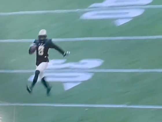 Purdue's Jalen Graham Had A Pick Six Called Back For Taunting After He Started High Stepping At The 35 Yard Line, Proving It Never Pays To Be A Hot Dog