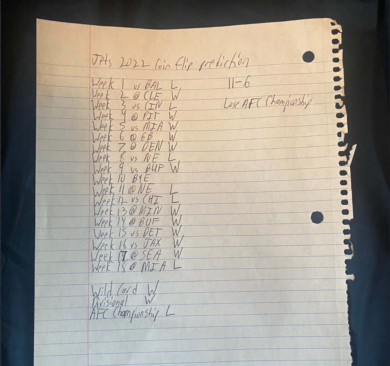 The Jets Season Is All Going According To The Coin's Plan