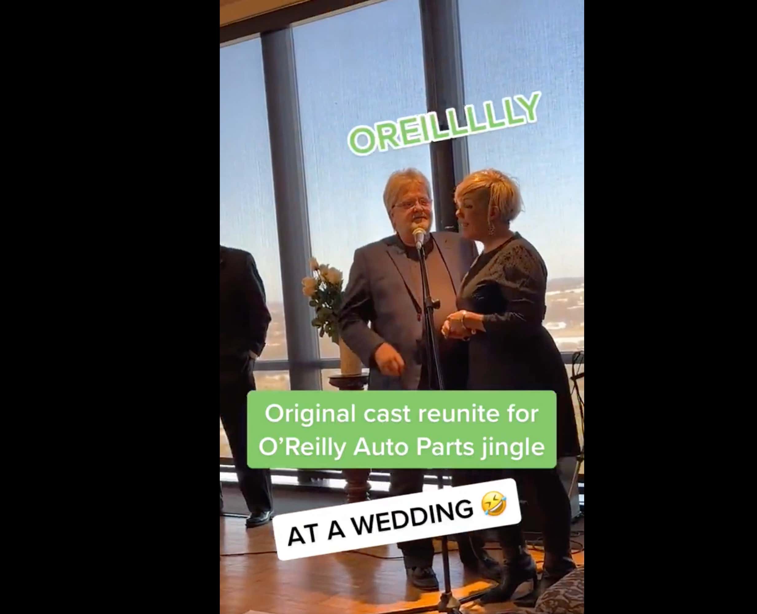 Having The Singers Of The "O'Reilly Auto Parts" Jingle Sing At Your Wedding Is Quite The Move