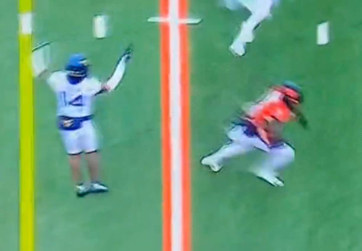 This West Virginia DB Confidently Celebrated An Incomplete Pass As The Oklahoma State Receiver Ran Down The Field With The Football