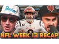 FULL VIDEO EPISODE: NFL Week 13 Recap, Fastest 2 Minutes, Admitting The Vikings Are Good, Joe Burrow Owns The Chiefs And More