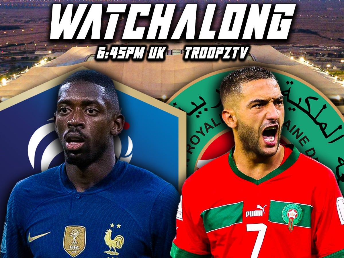 FRANCE VS MOROCCO | QATAR WORLD CUP 2022 SEMI FINAL | LIVE WATCHALONG W/TROOPZ & ZAH
