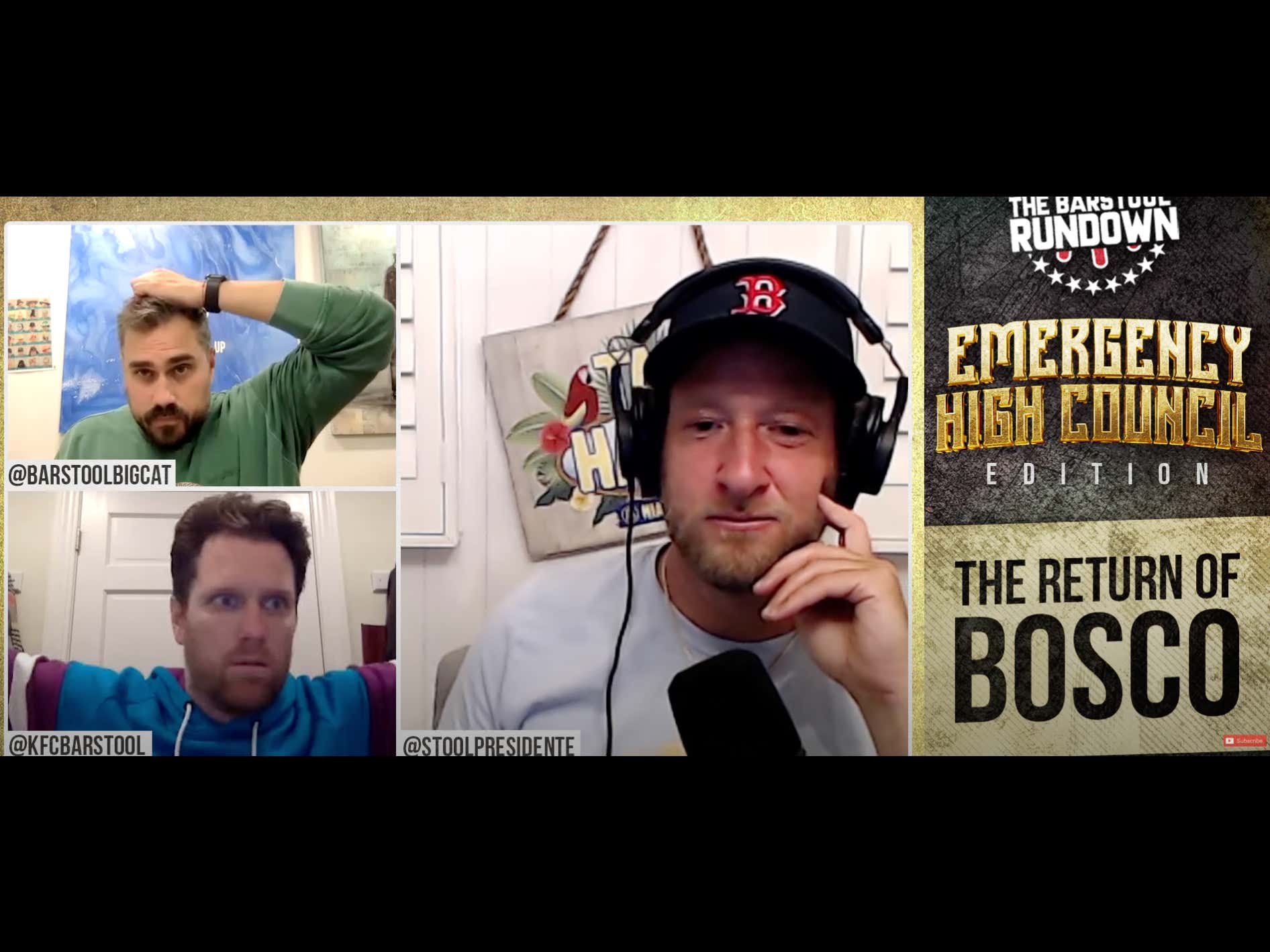 The Barstool Emergency High Council Meeting Rico Bosco Barstool Sports
