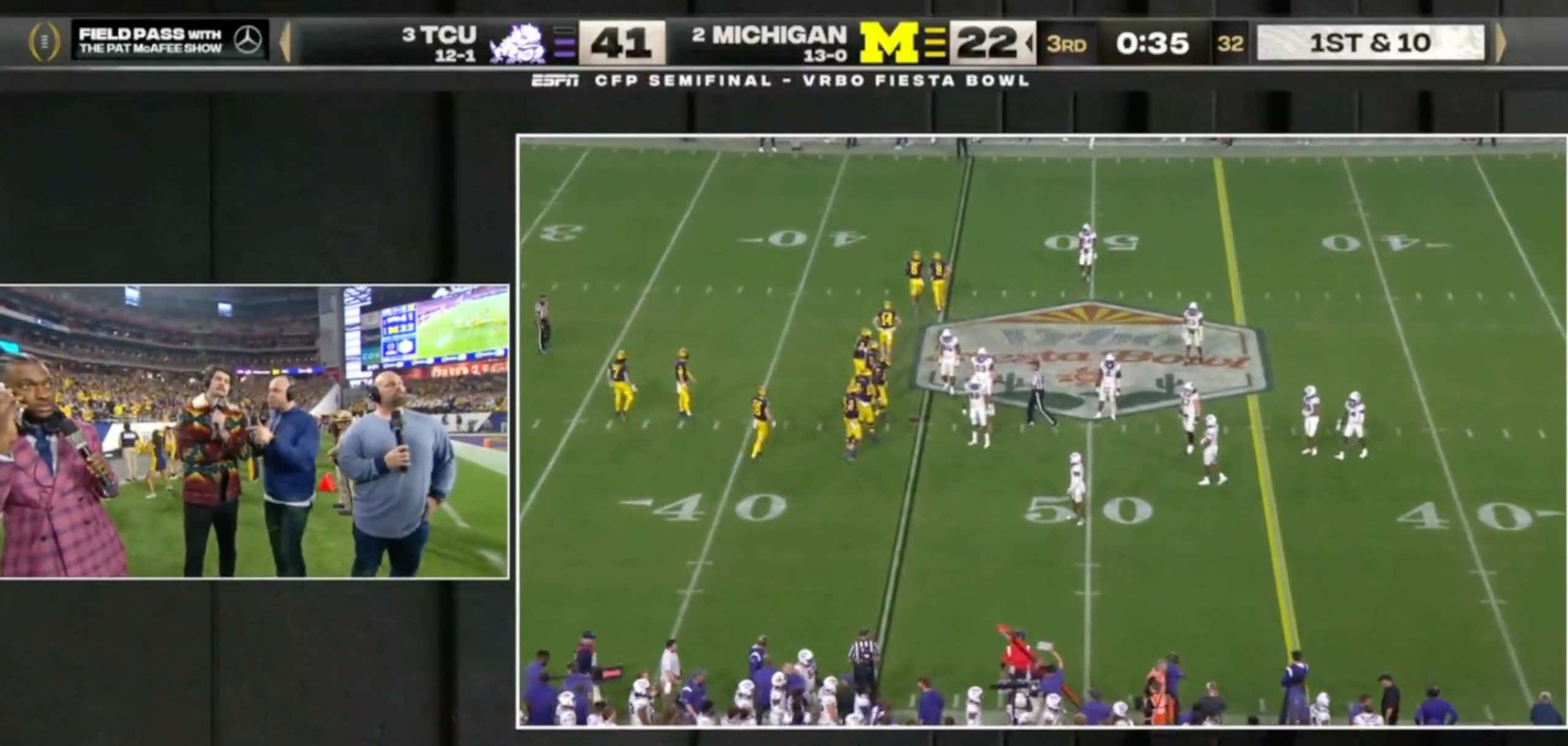 WATCH: The Michigan-TCU Insanity Extends To The Broadcasters As RGIII Has To Leave Live On Air Because His Wife Went Into Labor