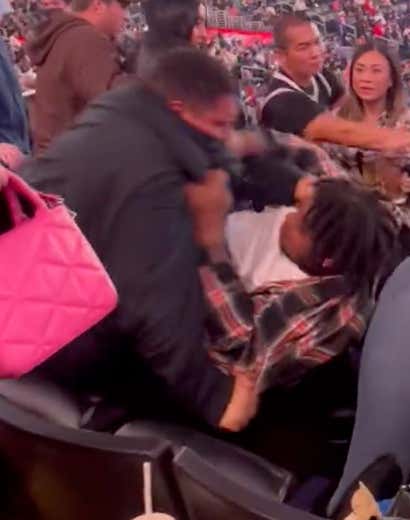 Things Are Going So Bad For The Clippers, Big Men Are Fighting Each Other In The Stands With Their Asses Hanging Out