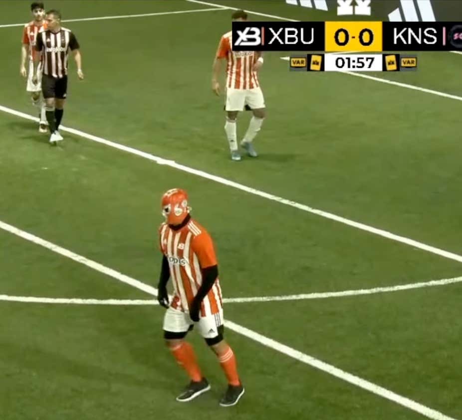 A Mystery La Liga Player Wears A Luchador Mask And Goes by the Name Enigma To Illegally Play in 7-on-7 Indoor Soccer League