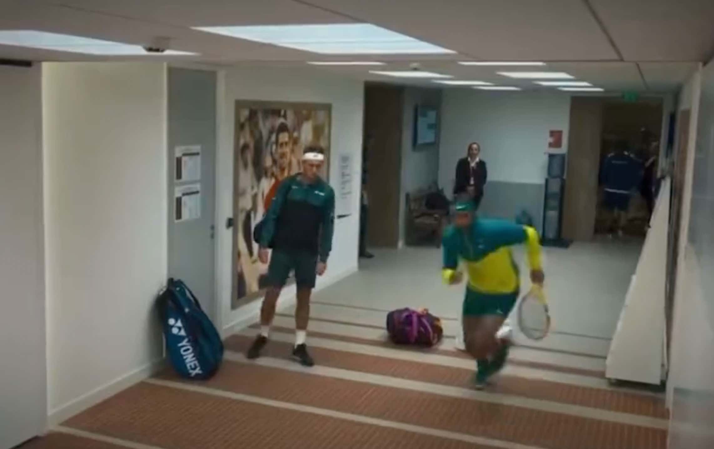 WATCH: Incredible Behind The Scenes Look At Rafael Nadal Putting The Fear Of God Into An Opponent Just Before He Steps Onto The Court
