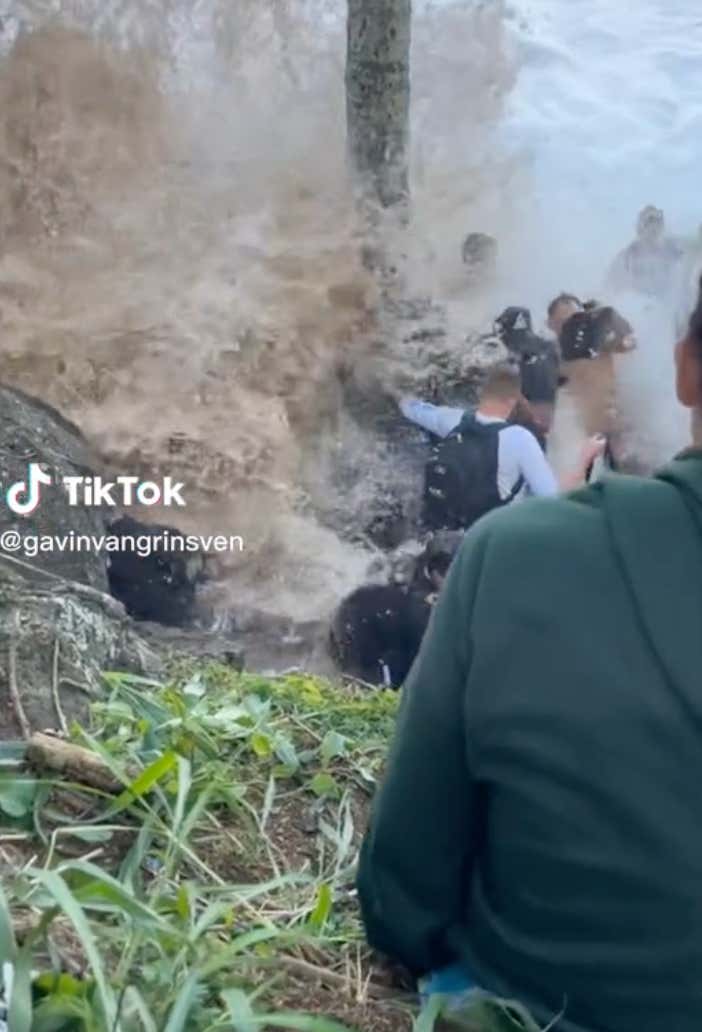 Massive Waves Slam Crowd Of 20,000 At Hawaii's Eddie Aikau Big Wave Invitational Before One Of The Lifeguards Wins The Tournament