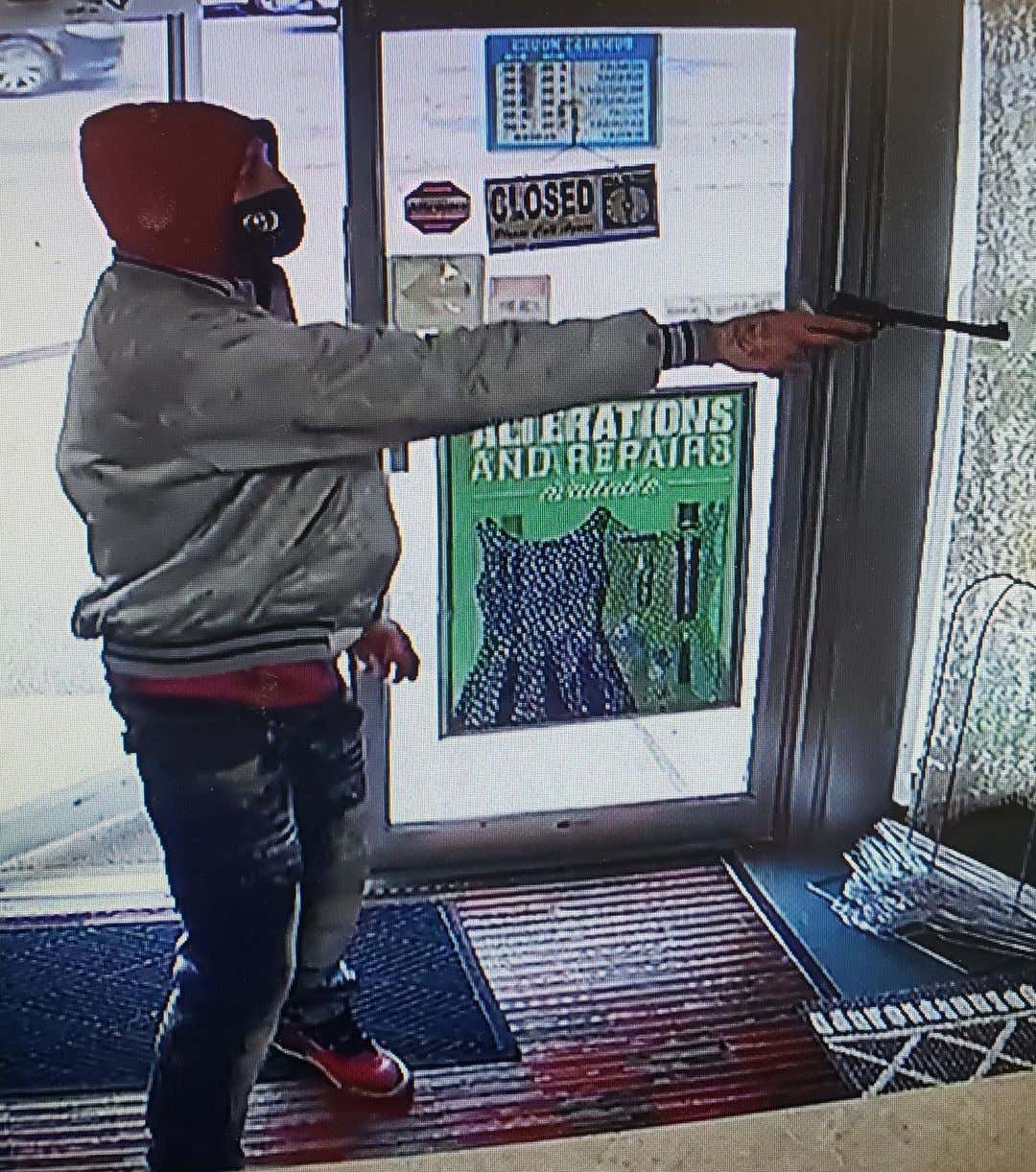 This Robber Is Getting Absolutely Flamed On Facebook For His Old Timey Gun, Long Wrist, And Bowling Shoes