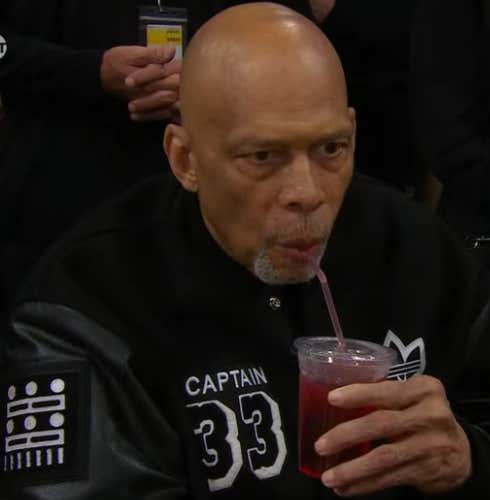 Kareem Was Clearly In Hell During That Absurd Celebration And Desperately Needed A Drink