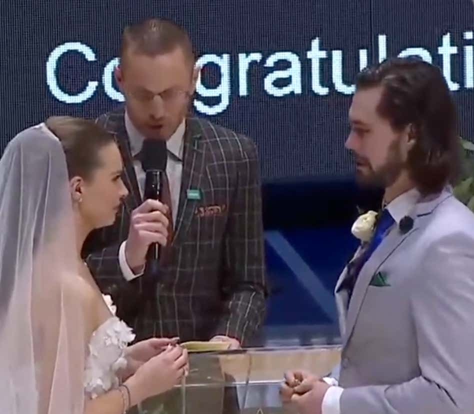 A Love Story For The Ages: Couple Gets Engaged At Mavericks Game, Doubles Down On Romance By Getting Married At Halftime Of A Game