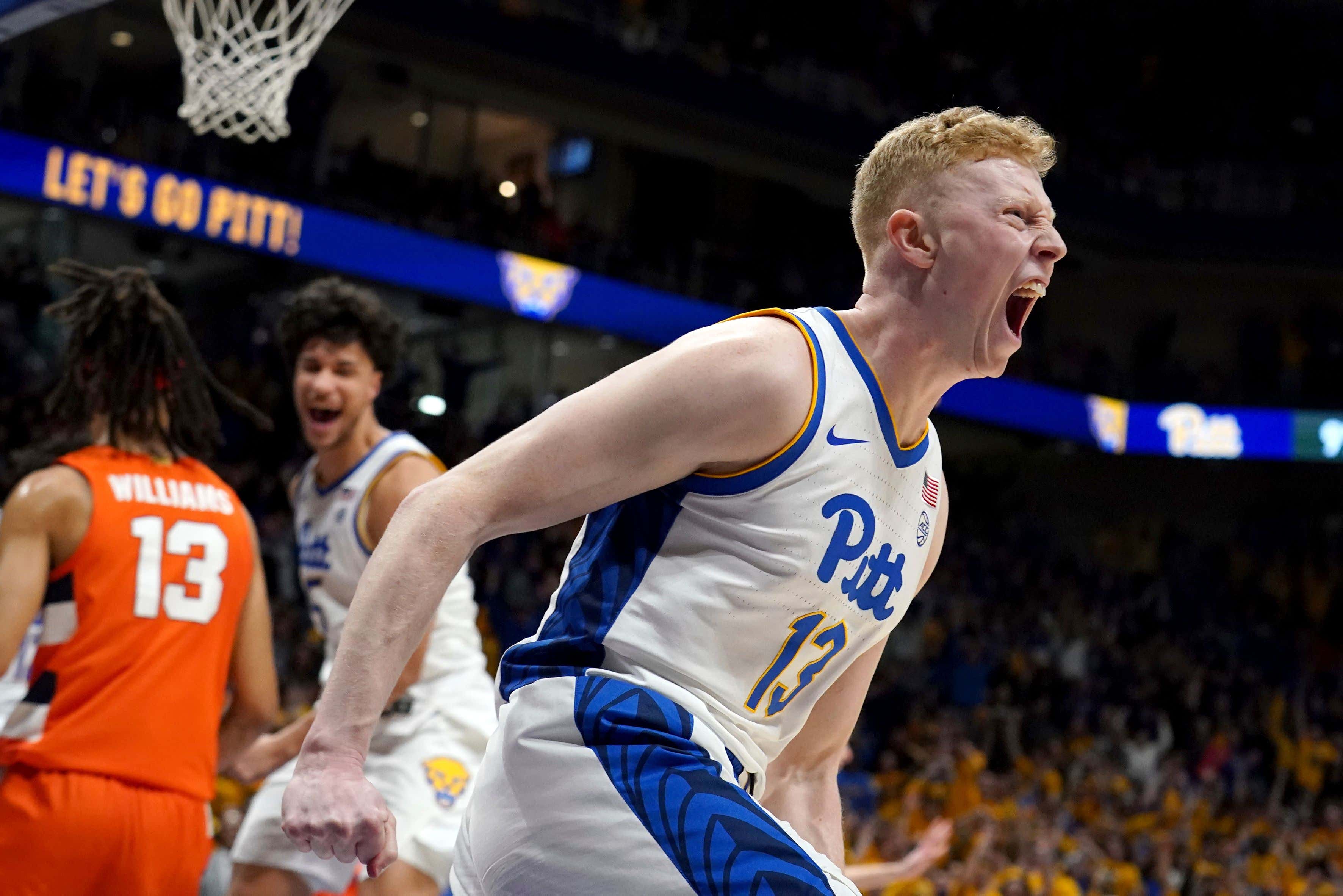 Lost In The Chaos Of Saturday's Wild College Basketball Slate Was A Heart Warming Moment For Pitt's Aidan Fisch