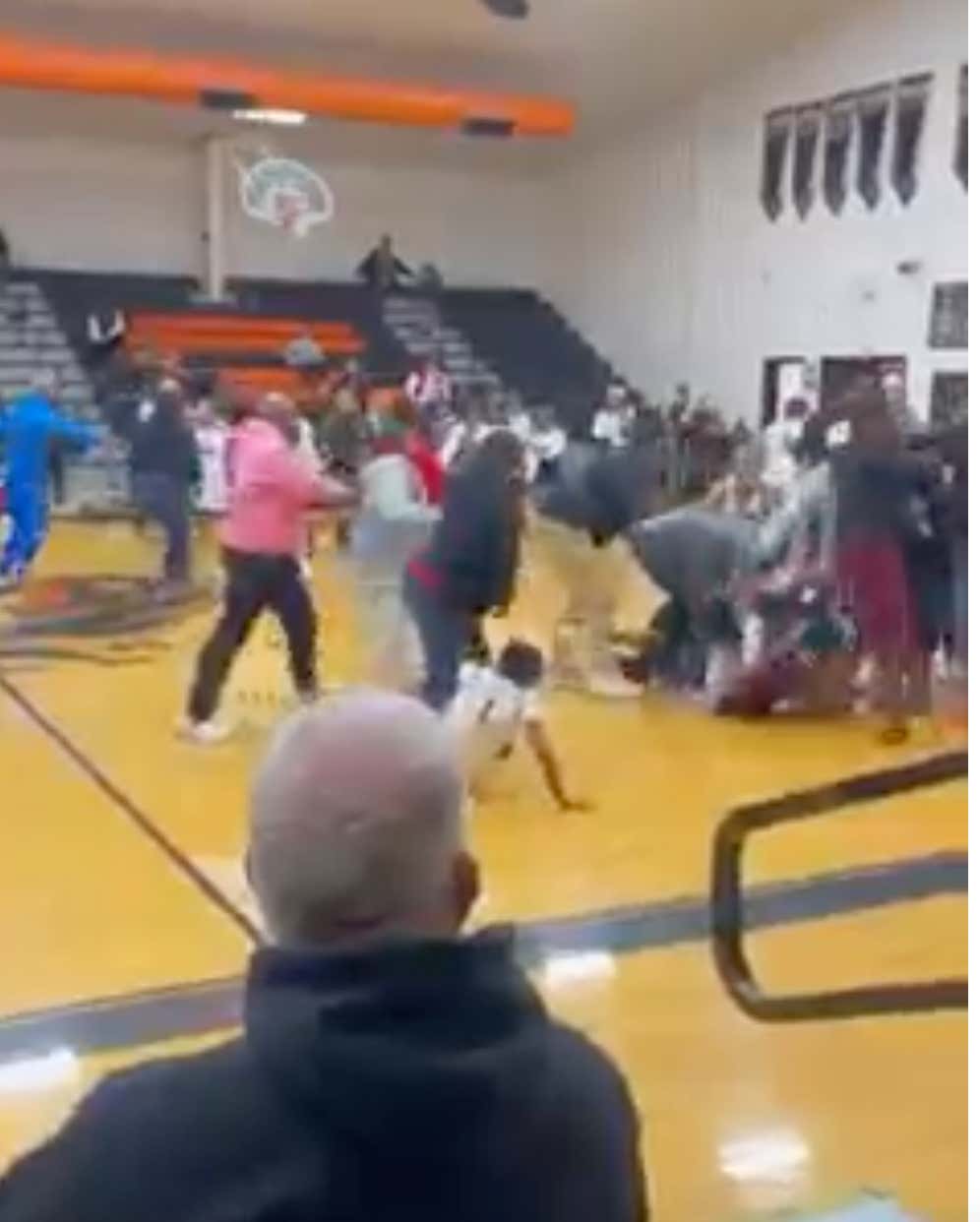 WATCH: An All-Out DONNYBROOK Broke Out At An Oklahoma Girls' High School Basketball Game That Included Players, Cheerleaders And Fans