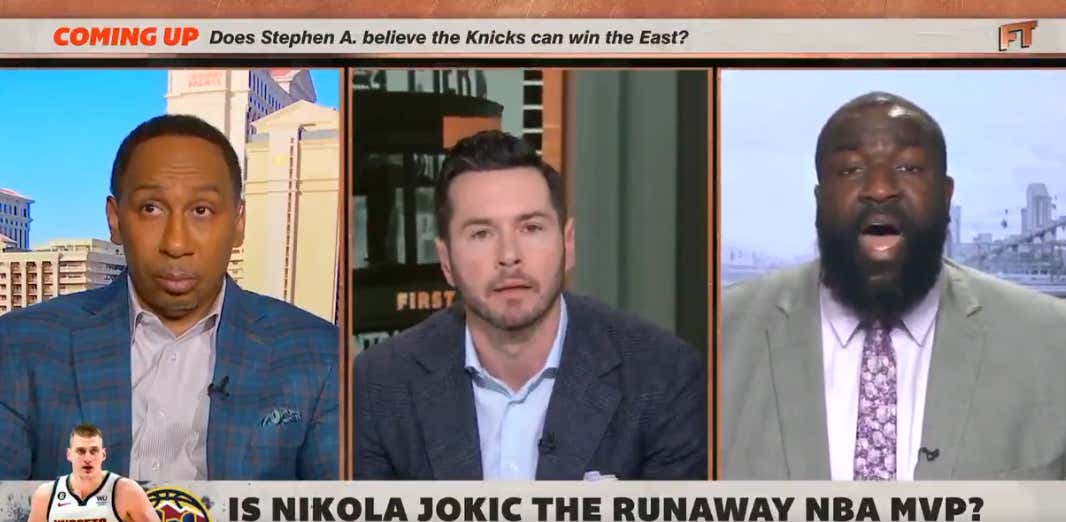 JJ Redick Ripped Kendrick Perkins Apart On Live Television For His Insane MVP Takes