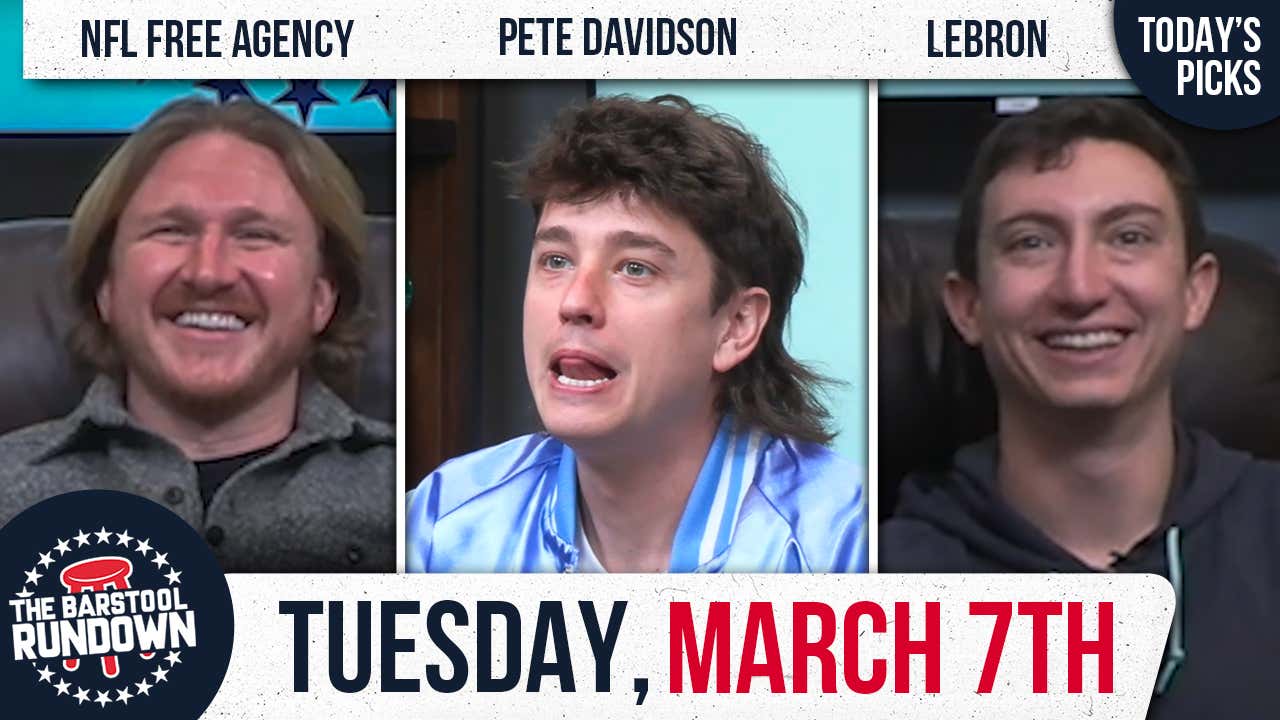 "This Rundown Lightweight Hilarious" Barstool Rundown March 7th