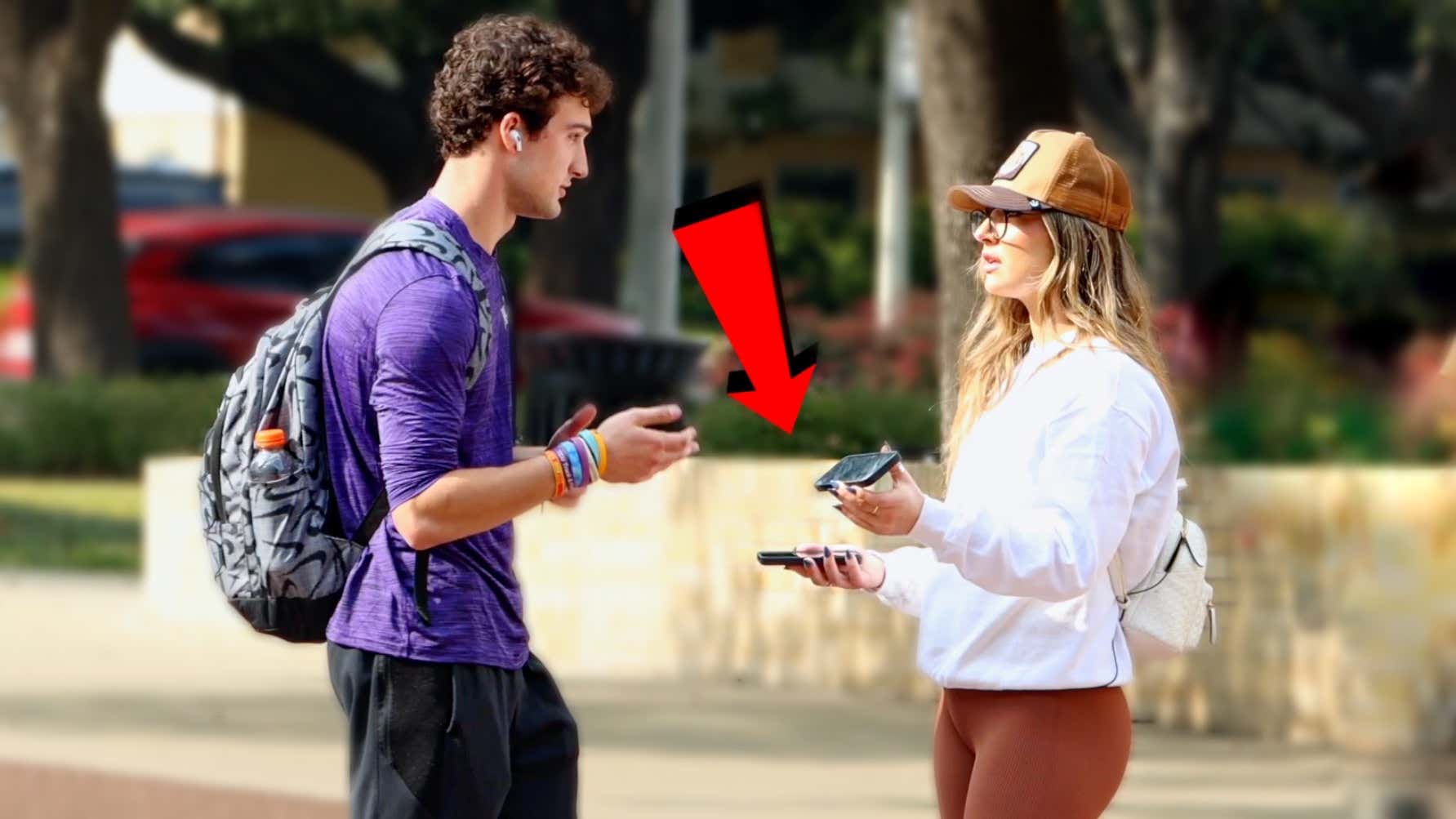 Using 2 Phones To Pick Up Guys...