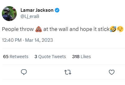 The Drama Continues: Lamar Jackson Has Taken To Twitter To Dispute Adam Schefter's Report On Contract Guarantees