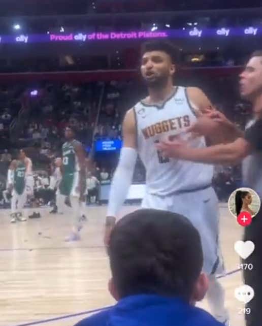 “I Seen Your Girl Sucking Dick” - Credit To Jamal Murray For Not Going Malice At The Palace 2.0 On A Pistons Fan Who Tried Talking Shit